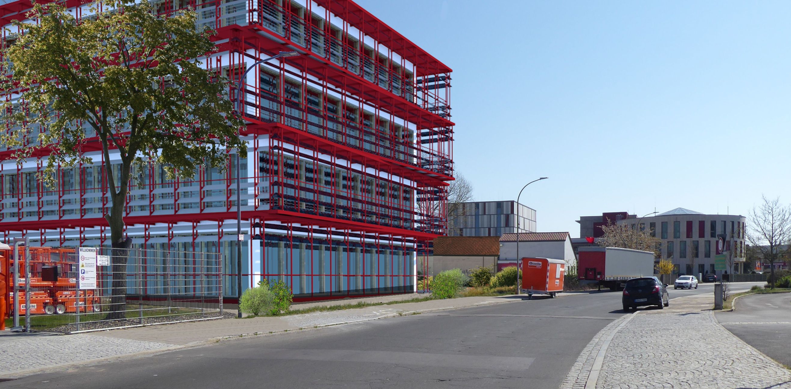 BVG Neubau Redaktionsgebäude 3D von Norden